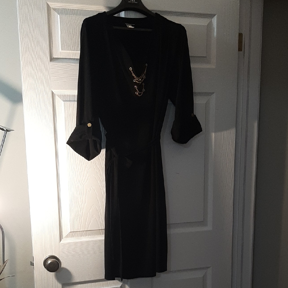 Emma & Michele Black Sleeve Dress